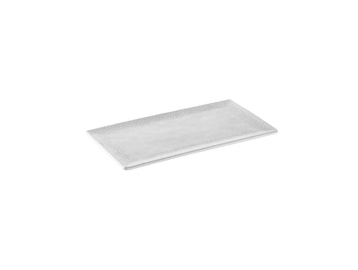 APS 85327 Plateau GN 1/3 FOOTMARK - Mélamine\, 32\,5 x 17\,6 cm\, blanc/gris\, système GN\, lavable au lave-vaisselle