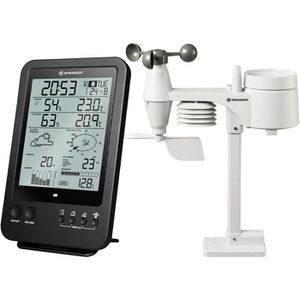 Bresser Wetterstation 7002510, 5-in-1, Funk, digital, mit Außensensor, Wettervorhersage, LC-Display & 8 Messwerten