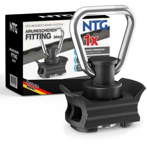 NTG Zurrösen LS.8602 Black für Airlineschiene, 500kg Traglast, klappbar