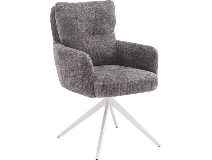 Esszimmerstuhl HOME AFFAIRE Valldemossa , grau (anthrazit, weiß, anthrazit), B:60cm H:92cm T:67cm, Stühle, Esszimmerstuhl