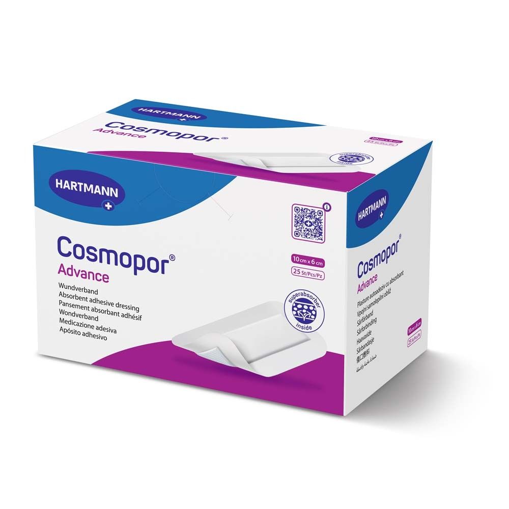 Cosmopor Advance Wundverband 6x10 cm 25 St Pflaster