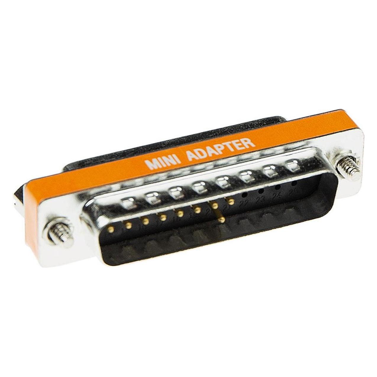 ACT D-sub Null Modem Adapter 25 pole Male to 25 pole Female. Gender: 25M-25F Mini nullmodem 25m/f (0.06 m) (AB9843)
