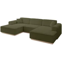 WOHNLANDSCHAFT IREA-U1 - 301x165x80 cm Grün