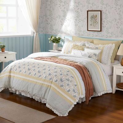 Madison Park Dawn 9 Piece Cotton Percale Comforter Set