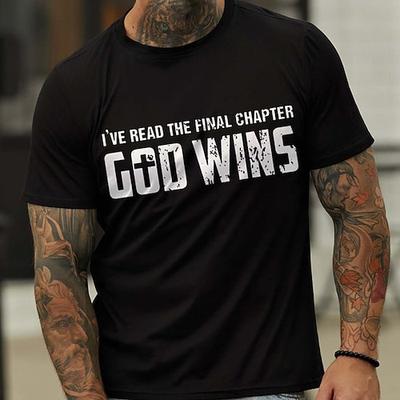 'Ich habe einen DNA-Test gemacht und Gott ist mein Vater' Herren Grafik T-Shirt Christliche Glaubensbekleidung