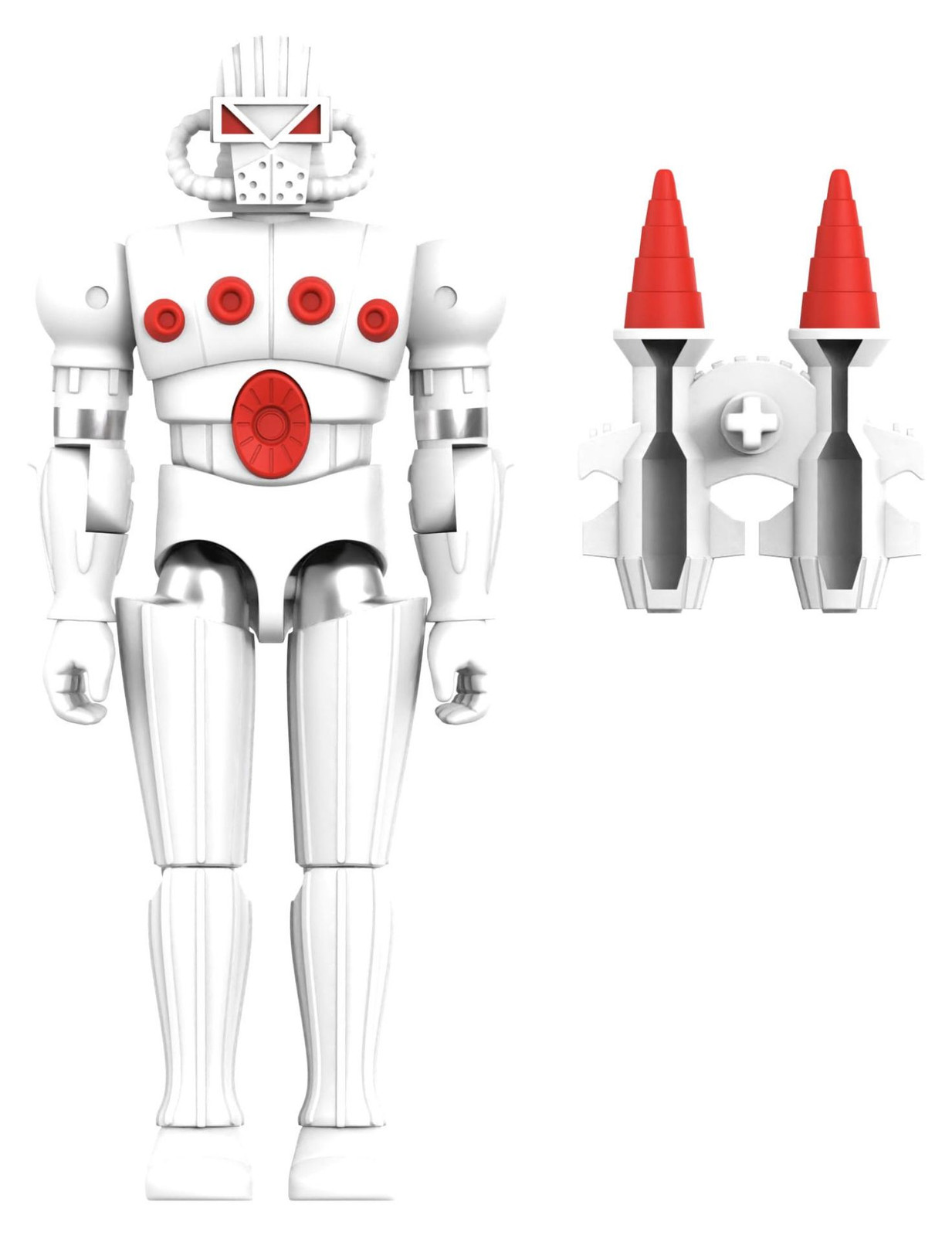 Super7 Micronauts ReAction+ Actiefiguur Golf 02 Force Commander, 9 cm