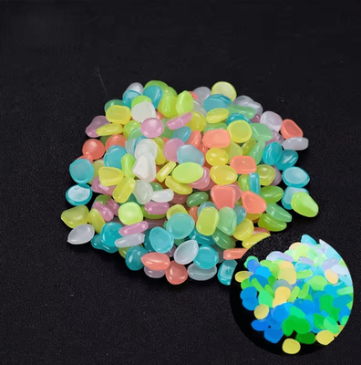Inspire Curations 1200Pcs Glow In The Dark Garden Pebbles And Stones mixed Color 1200pcs