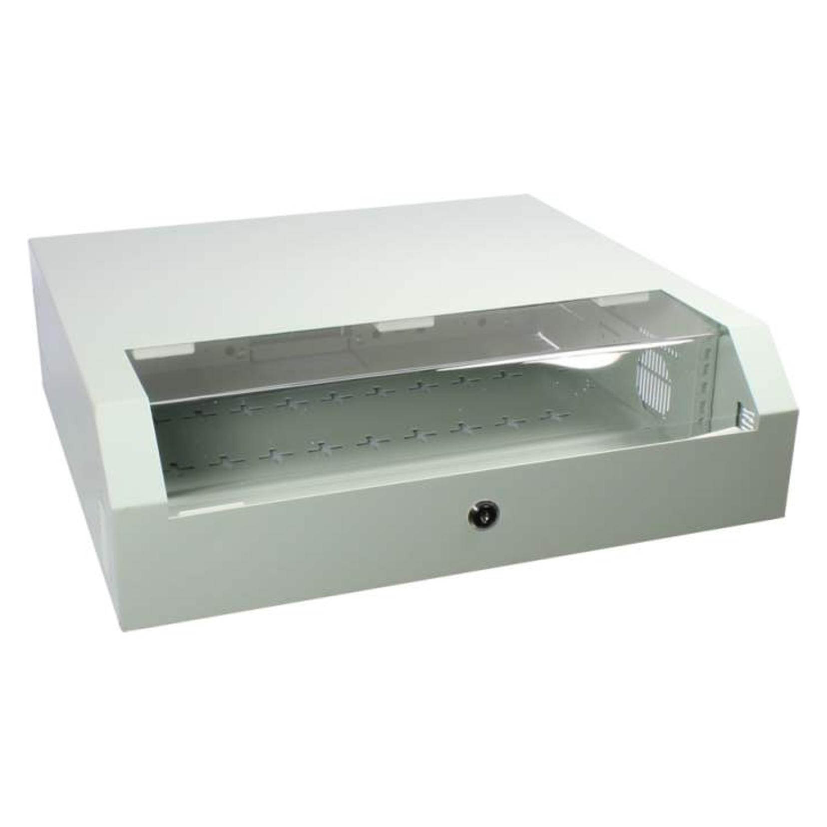 Allnet 19"WandgehA¤use 3HE Vertikal T145 Lichtgrau SWV-Serie (3 HE, 19 Zoll Rack) (ALL-SWV6503GRAU)