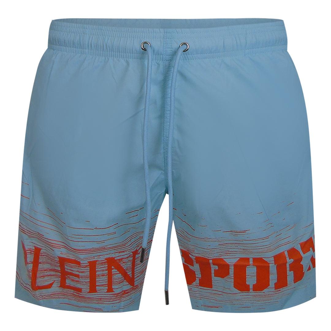 Shade Logo Boardshorts Badehose in Hellblau