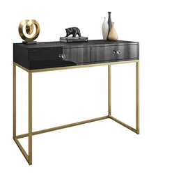 KONSOLE BLANCO GOLD II auf goldenem Gestell