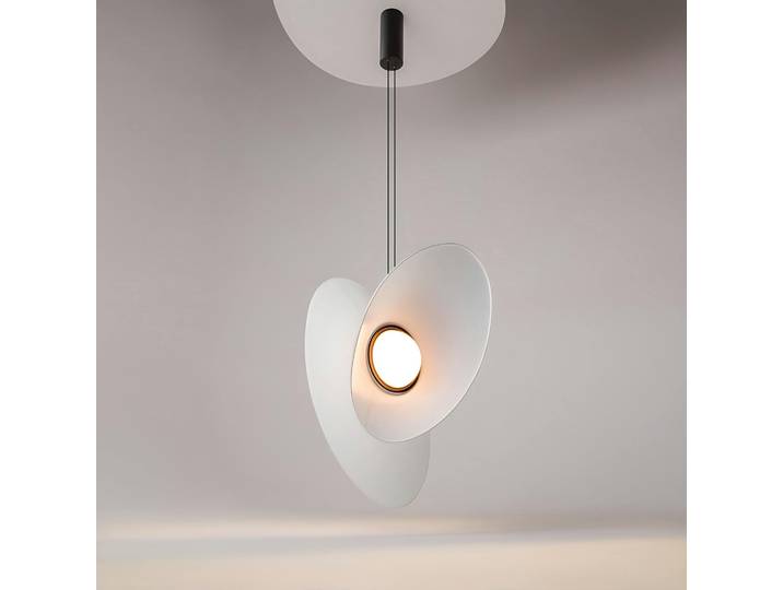 Suspendion design diabolo JUNO - Blanc