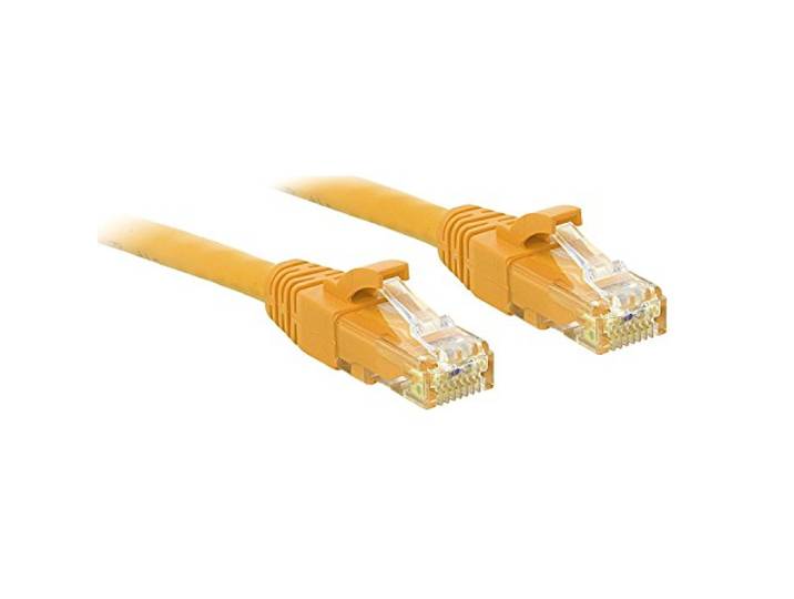 LINDY 2m Cat.6 U/UTP Netwerkkabel, Geel