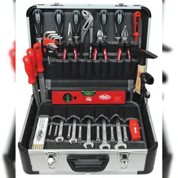 FAMEX Werkzeuge FAMEX 429-88 Alu Werkzeugkoffer bestückt mit Werkzeug Set - PROFFESIONAL