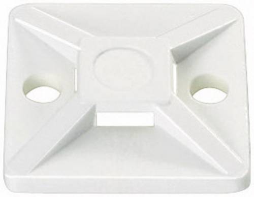HellermannTyton Befestigungssockel selbstklebend, schraubbar 151-28349 4fach einfädeln, halogenfrei, UV-stabilisiert