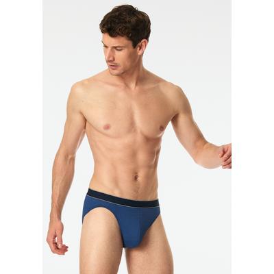 Rioslip SCHIESSER "Duality Function", Herren, Gr. 9, blau (803, blau), Single Jersey, Obermaterial: 30% Baumwolle, 30% Modal, 30% Polyamid, 10% sonstige Fasern, körpernah, Unterhosen, temperatur- und feuchtigkeitsregulierend, ohne Eingriff