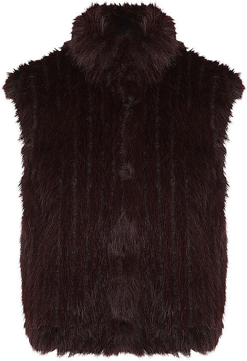 RINO&PELLE Gilet in Felloptik DAVA braun   36 36