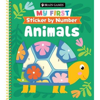 Brain Games - My First Sticker by Number: Animals, Taschenbuch von Publications International Ltd,Brain Games,New Seasons, Publications International,