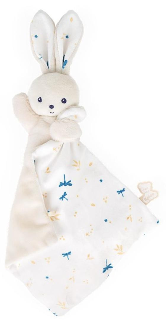 Kaloo Knuffeldoekje Konijn - Wit pluche