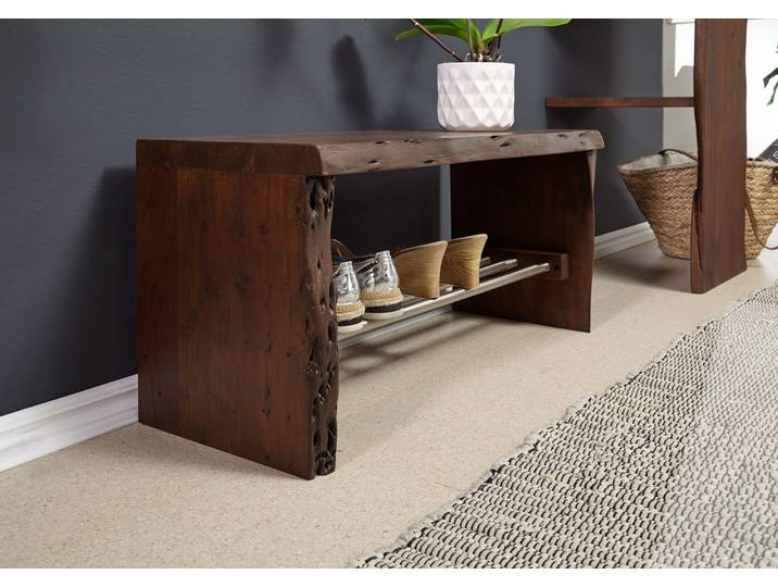Banc d'entrée 81x30 Acacia laqué Brun PURE ACACIA #816