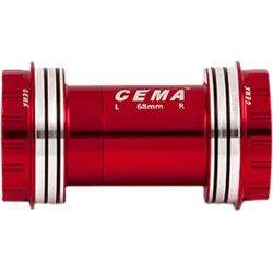 CEMA Innenlager PF30 für Shimano W: 68/73 x ID: 46 mm Keramik - rot, Interlock