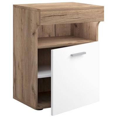 Holz Nachttisch Nachtschrank Schublade Slepal M