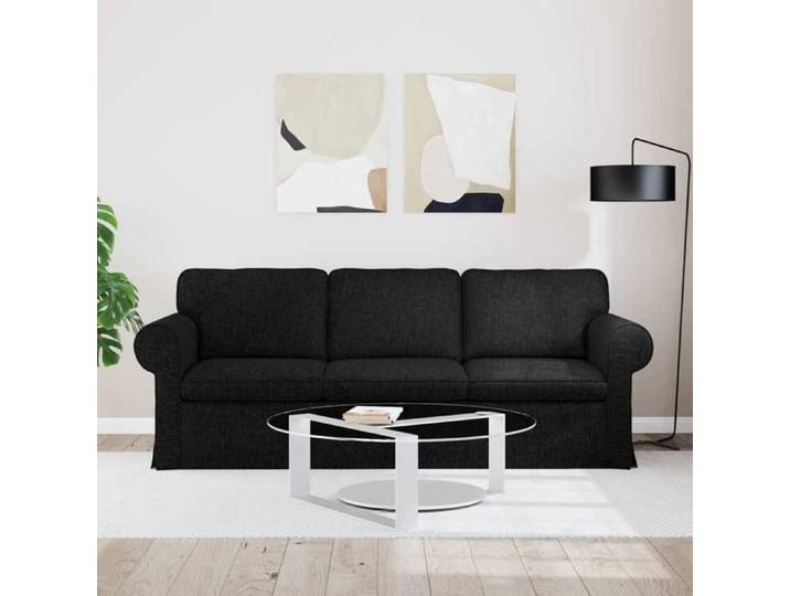 Noir SOFA - PHSH - Canapé 180cm - 3 places - Noir Métал C327