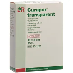 Curapor, Pflaster, Wundverband 8x10cm transparent (25x)
