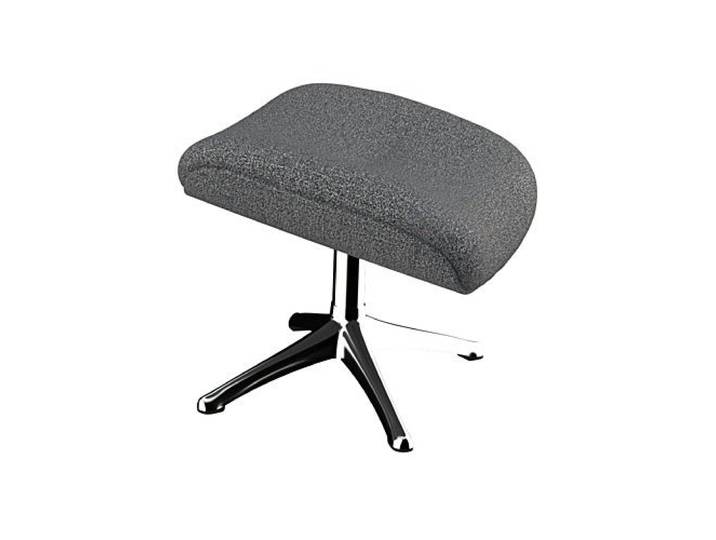 FLEXLUX Fußhocker Elegant Beinstütze, Entspannung, Skandinavisch, Ultimativer Komfort, Organische Formen, Robuster Alu fuß, Weicher Stoff oder Echtleder