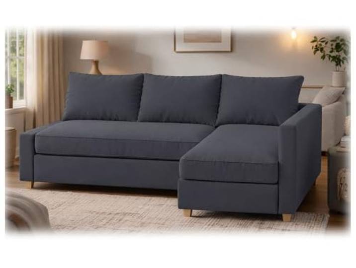 HomeTown Market Friheten Housse Canapé Compatible with IKEA Friheten Sofa Cover. Housses de canapé Uniquement. Pas Un CANAPÉ (Polyester Gris foncé Gauche Longue)