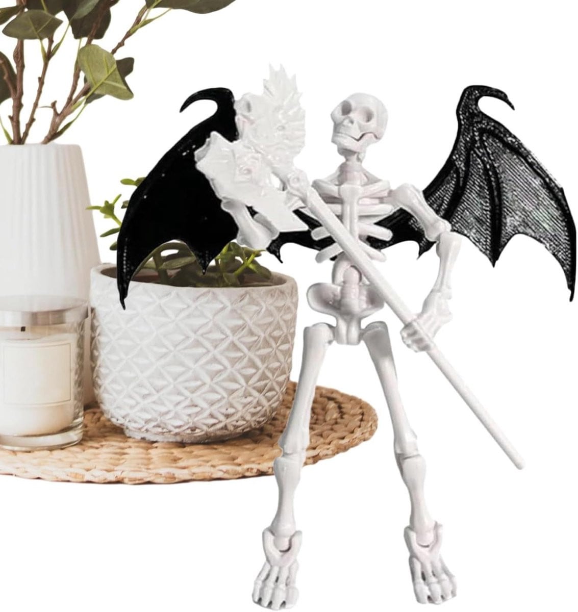 Decoratief Skelet Beeldje met Beweegbare Verbindingen, 25 cm, Meerkleurig