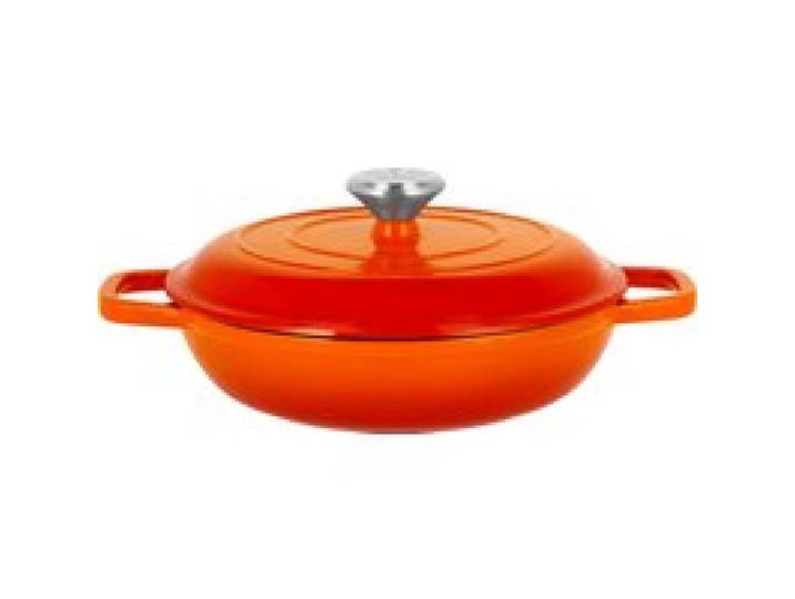 SILVERCREST® Sauteuse en fonte Premium, 2,4 L (orange)