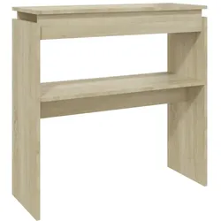 Décoshop26 - Praktischer Konsolentisch für einen aufgeräumten Eingangsbereich 80 x 30 x 80 cm Holzwerkstoff Eichenfarbe DEC031963