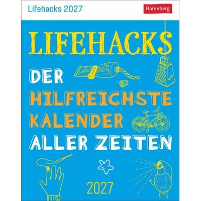 Lifehacks Tagesabreißkalender 2027 - Der hilfreichste Kalender aller Zeiten