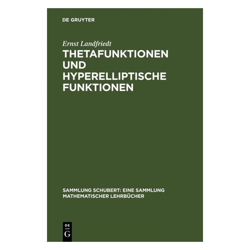 De Gruyter s (Deutsch, Hardcover, Ernst Landfriedt) (35120987)