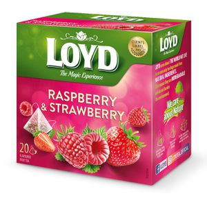 Loyd Tee The Magic Experience Raspberry & Strawberry, Früchtetee, 40 g, 20 Pyramidenbeutel