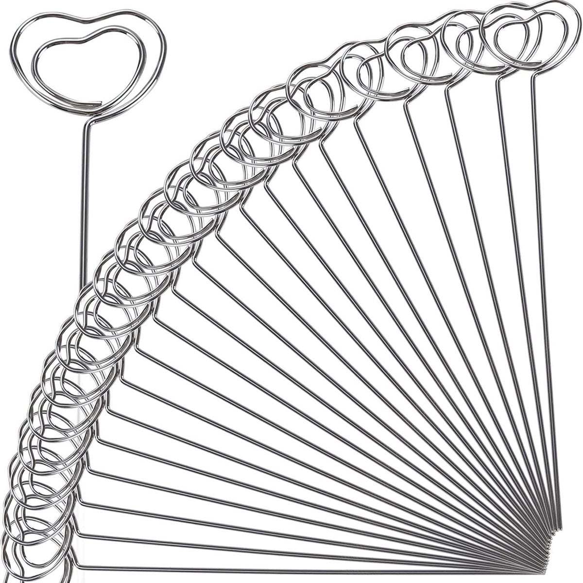 Dailygoods Fotohouder 30 Stuks - Metalen Tafelkaarthouder