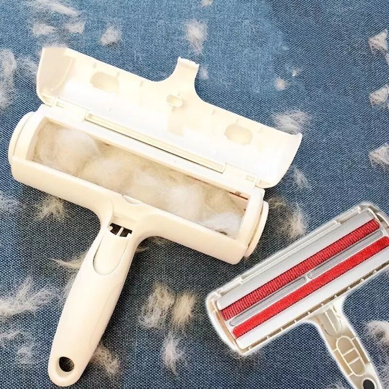 INF Rouleau anti-peluches pour nettoyage des poils d'animaux Rouge