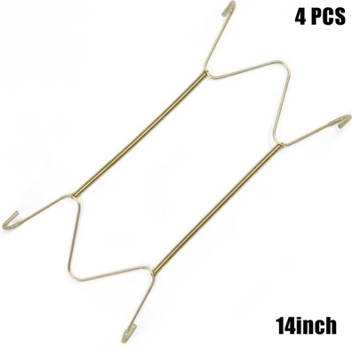 Inspire Curations 4Pcs Invisible Plate Hangers Wall Hooks For Decorative Plates & Antique China 14inch