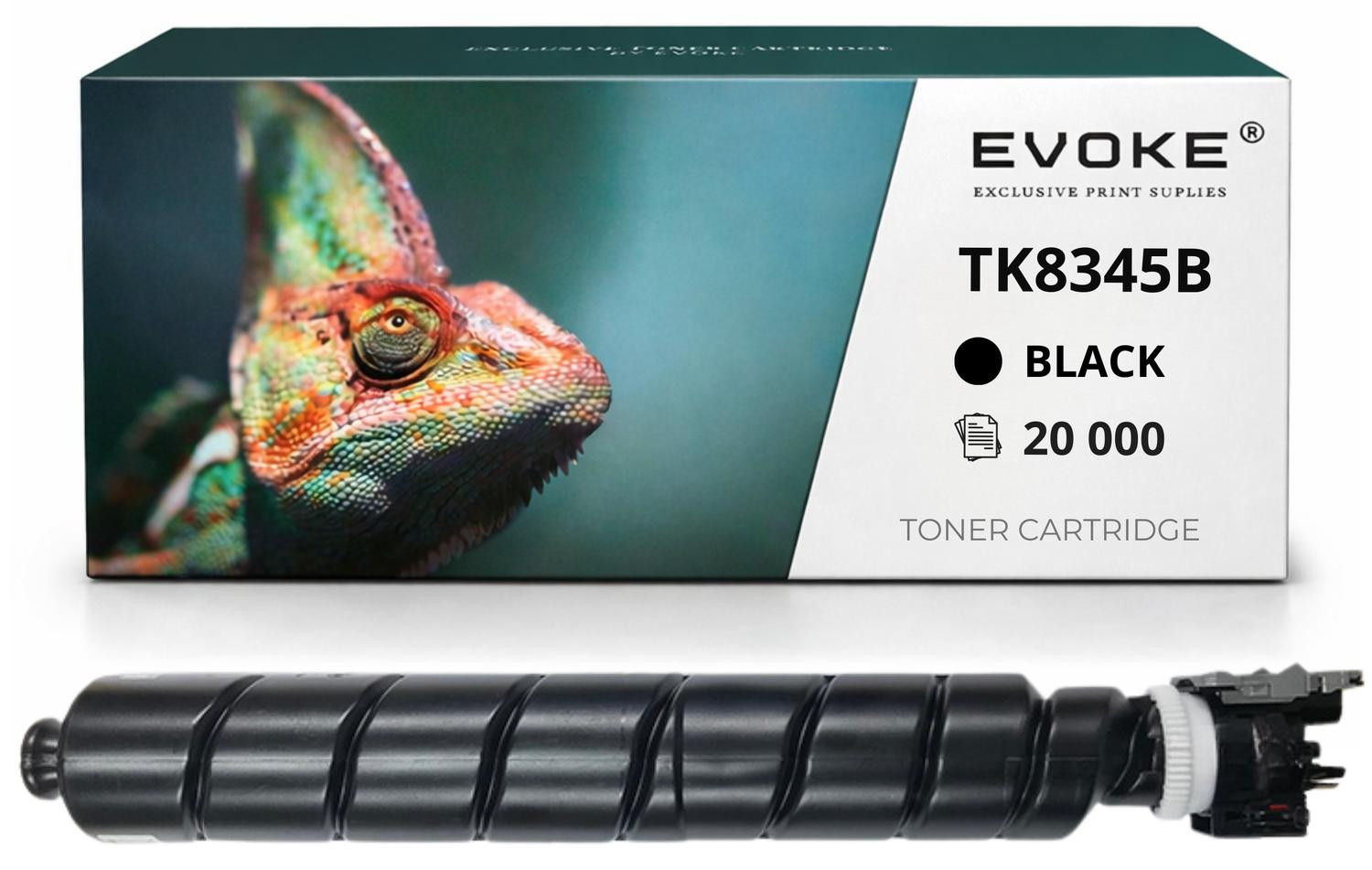 Evoke compatibele tonercartridge TK8345 B EKY500 voor Kyocera TASKalfa 2552ci en 2553ci, zwart, 20.000 pagina's