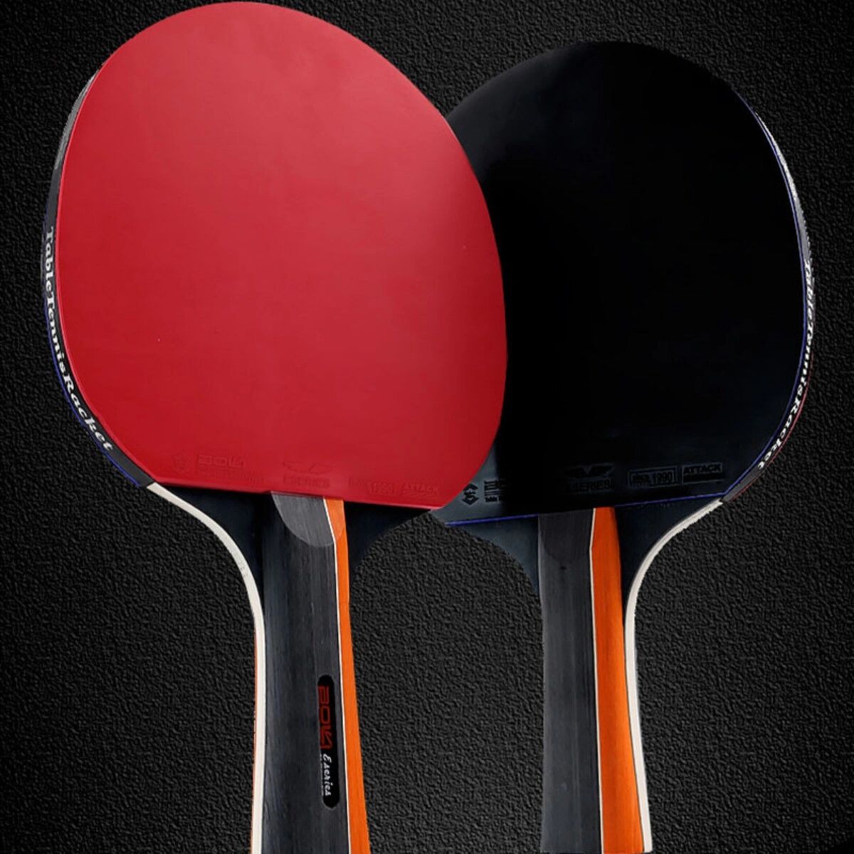 INF Tischtennis-Schläger-Set Langgriff mit wasserdichter stoßfester Hülle, Pappelholz-Klinge, haftender invertierter Belag und