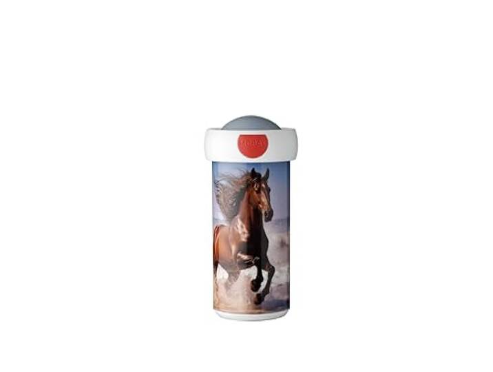 Mepal - Schoolbeker Campus - Drinkbeker - Lekvrije schoolbeker voor kinderen - Herbruikbare drinkbeker - BPA-vrij & vaatwasmachinebestendig - 300 ml - Wild Horse