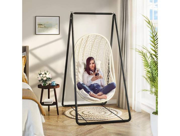 Support de chaise hamac en métal en forme de A, robuste, anti-déformation, pour siège balançoire (sans chaise hamac)