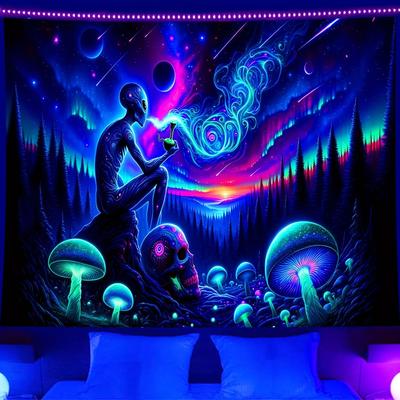 Uplift Picks Aurora Borealis Galaxy Tapestry Boho Starry Sky Wall Hanging Decor 150x200cm