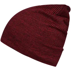 Long Beanie "MB7118" Casual - indian-red/white