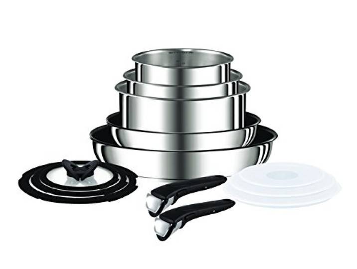 Tefal Ingenio Topf-Set:, Edelstahl, Edelstahl, 39 x 39 x 28 cm