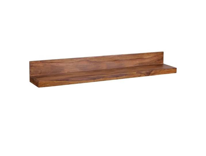 Étagère murale - FINEBUY - 140 cm - Sheesham massif - Patiné - Suspendue