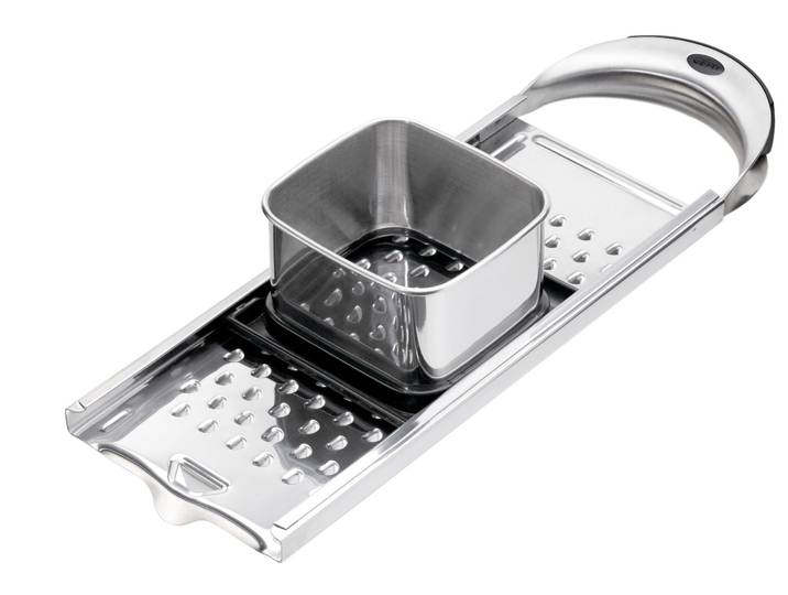 Spätzlehobel GEFU Poker Straight Serum , silber (silberfarben), Edelstahl, Küchenreiben, Spätzlehobel