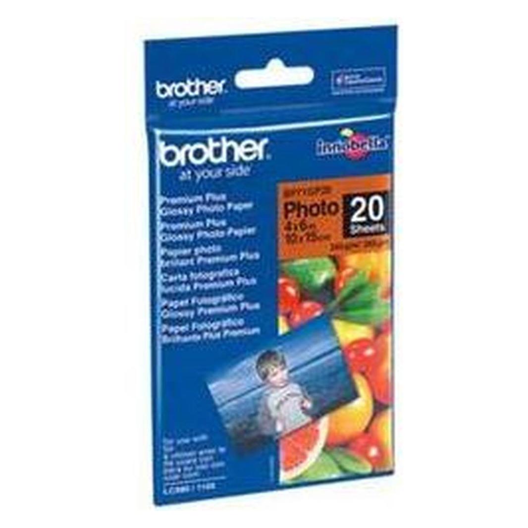 Brother Premium Plus Glossy BP-71GP20 (260 g/m², 10 x 15 cm, 20 Stk.) (BP71GP20)