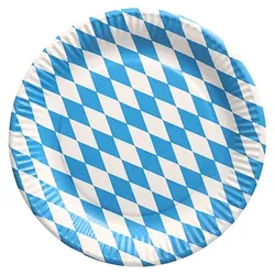 Papstar Pappteller rund Ø 23 cm "Bayrisch Blau", 10 x 50 Stück