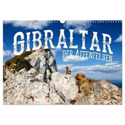 Gibraltar - der Affenfelsen (Wandkalender 2027 DIN A3 quer), CALVENDO Monatskalender